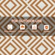 image 6 of Outsunny Reversible Waterproof Outdoor Rug W/ Carry Bag, 182 x 274 cm Brown | Brown
