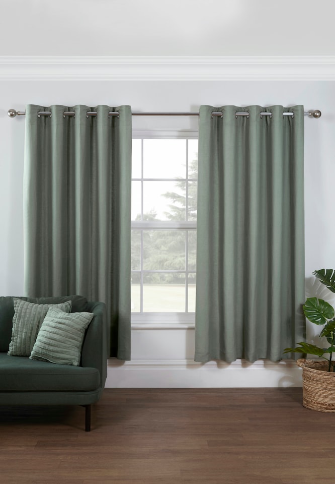 image 1 of Martex Curtains Green