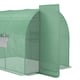 image 9 of Outsunny 3 x 2M Walk-in Garden Polytunnel Greenhouse Galvanised Steel W Door