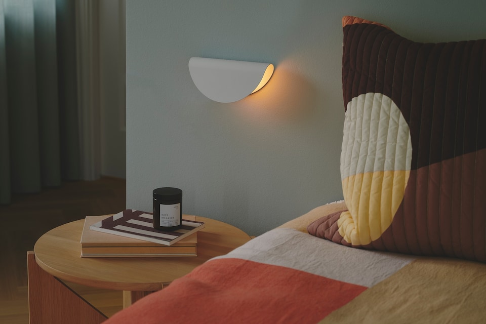 image 1 of Nordlux Model Indoor Wall Light White Metal Sensor E14 Retro - Plug In or Mains Powered , IP20 | White | White