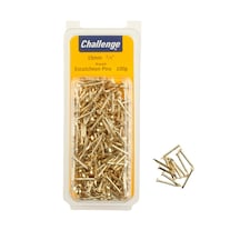 Challenge Brassed Escutcheon Pins 15mm 100g - One Colour - One Size