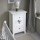 image 3 of Karlstad Side Table Chest 3 Drawer in Classic White | White