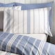 image 3 of Catherine Lansfield Harbour Stripe Reversible Duvet Cover Set | Blue