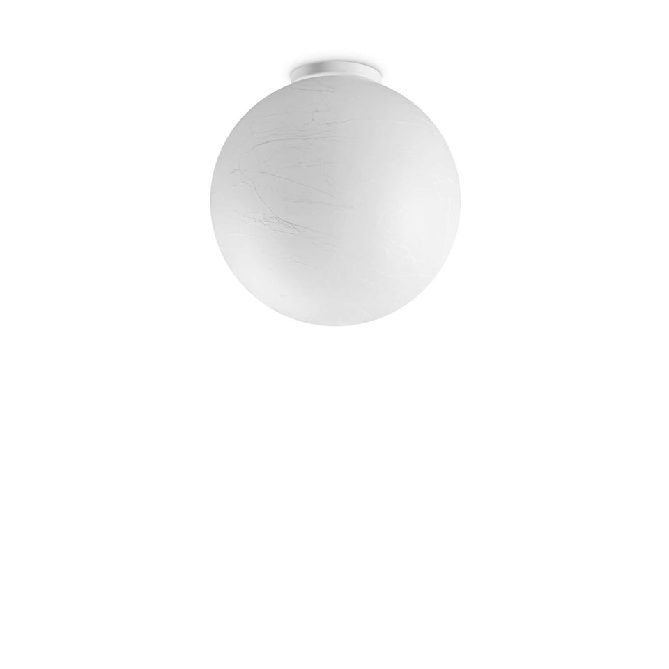 Carta Globe Ceiling Light White 40cm