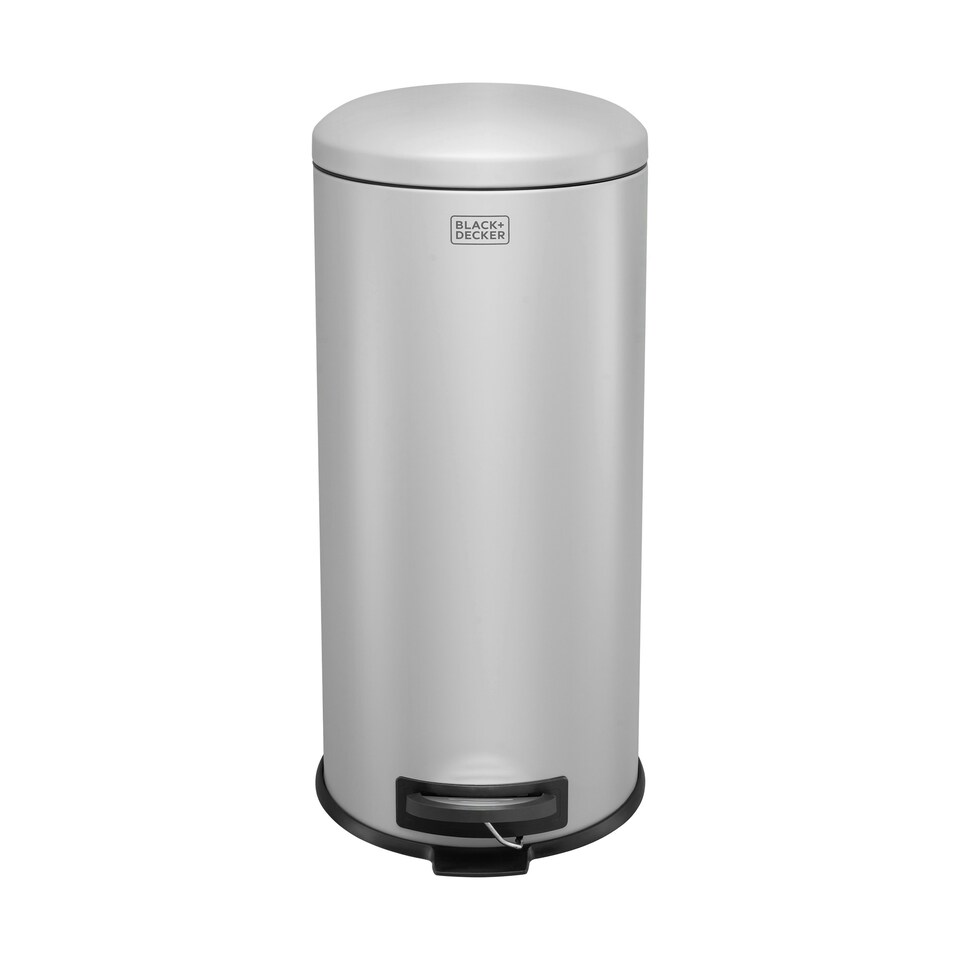 image 1 of BLACK+DECKER 30 Litre Dome Kitchen Indoor Rubbish and Waste Pedal Bin