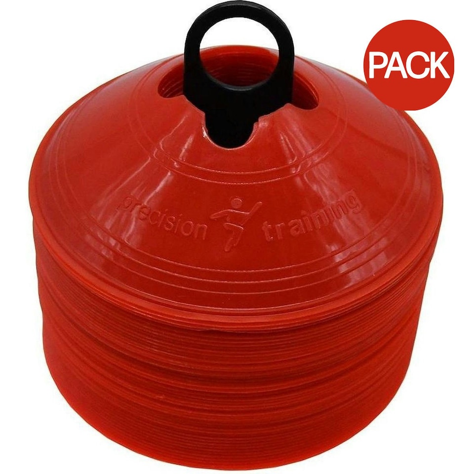 image 1 of Precision Saucer Cones (Pack Of 50) - Red - One Size