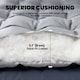 image 3 of Outsunny Sleeping Mat, Foldable Camping Pad with Elastic Straps Light Grey | Grey | Light Grey | 200 x 80 x 8 cm