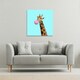 image 2 of bubble gum on color background (Canvas Print) 90 x 90 x 4cm