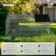 image 2 of Rabbit Run - 12 grid elements with sunshade, 2 doors, 180 x 75 x 75 cm | Black | black | 180 x 75 x 75 cm | 1