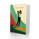 image 2 of Golfing Sport Golfer Golf Swing Pose Bold Design Birthday Card