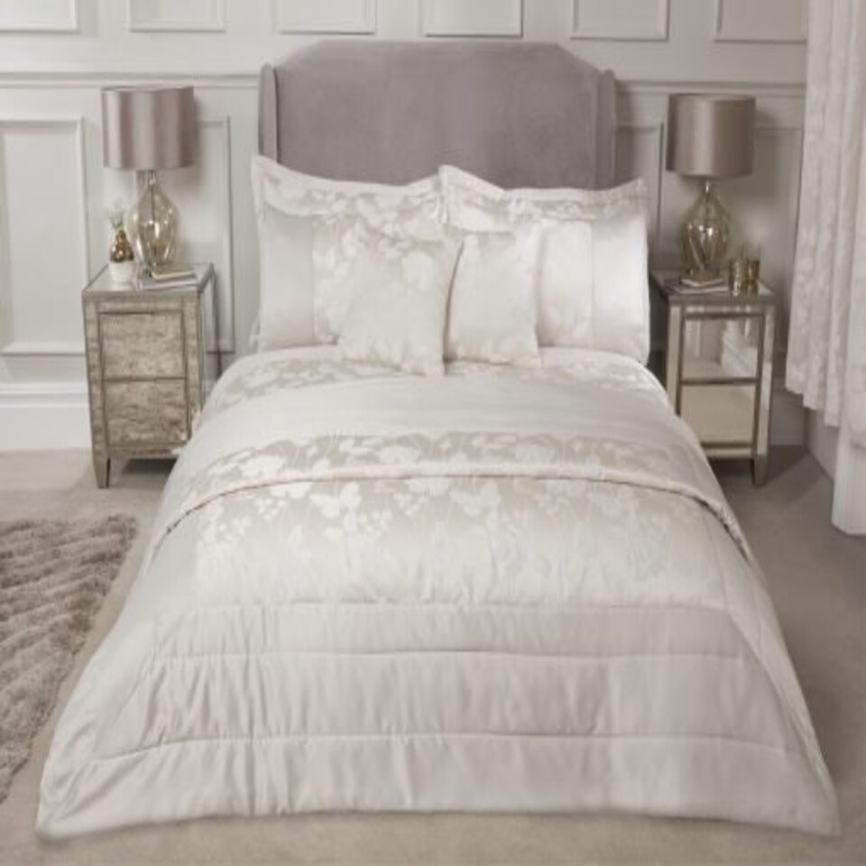 image 1 of Meadows Bedspread Cream Cream | Cream