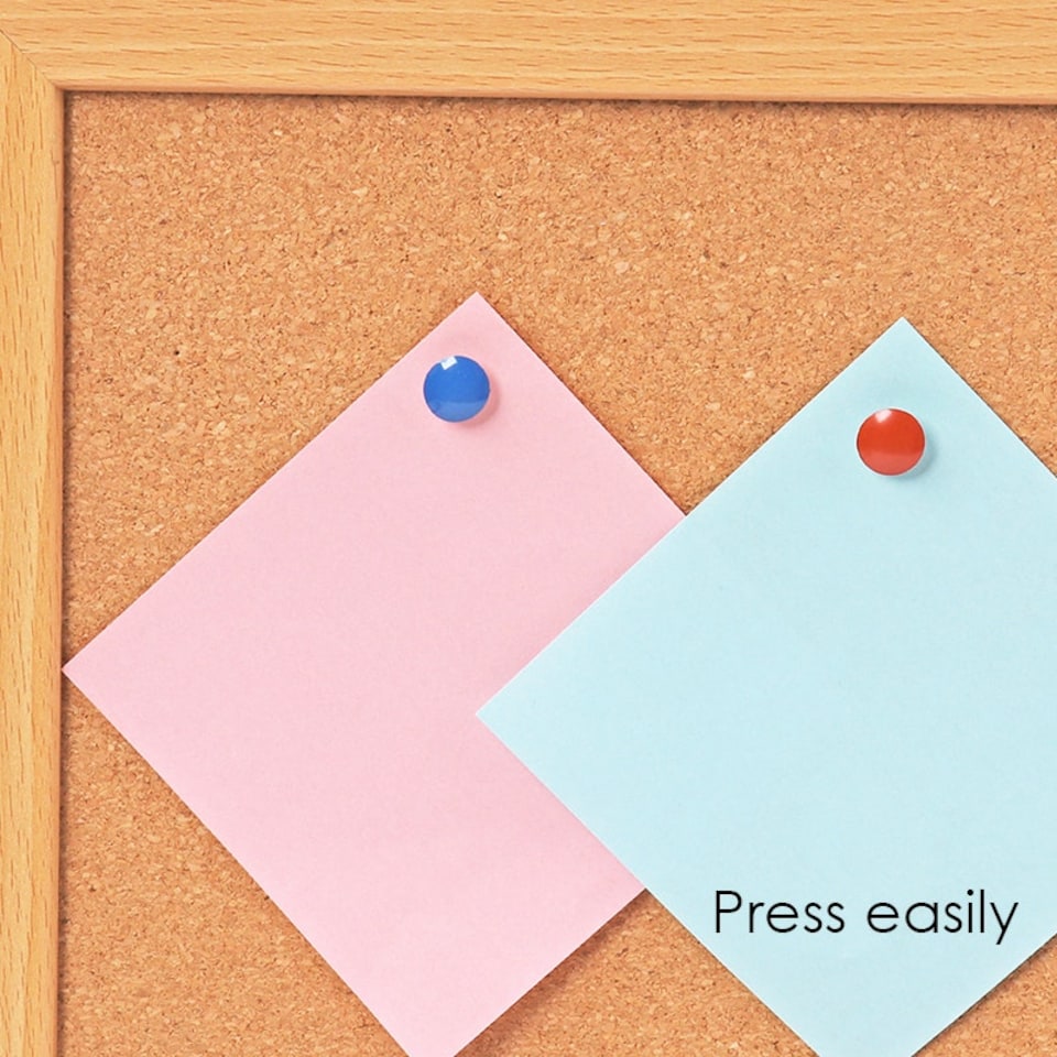 image 1 of Tub of 200 Assorted Colour Metal Thumbtacks 11mm