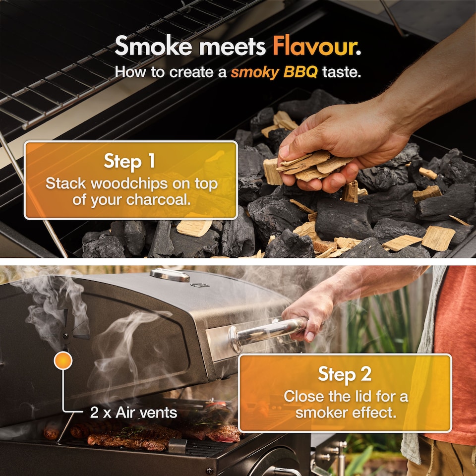 image 1 of VonHaus Charcoal BBQ XL Portable Barbecue