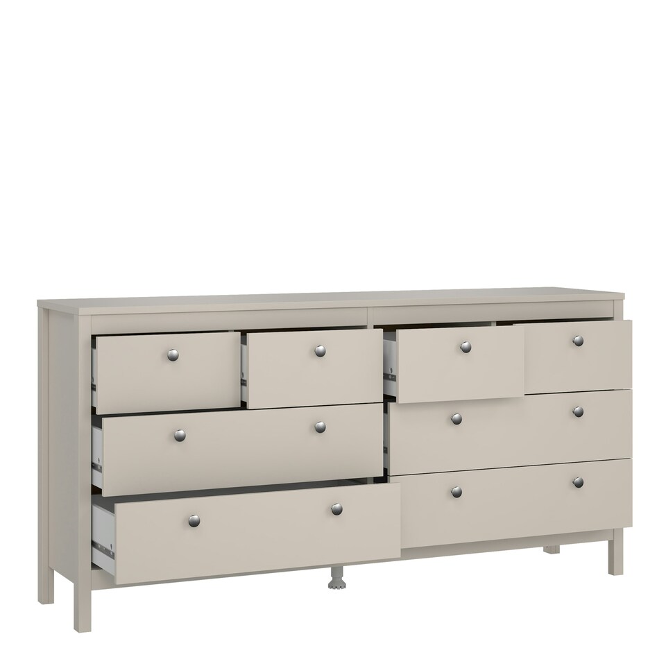 image 1 of Madrid Double Dresser 4+4 Drawers in Cashmere N/A