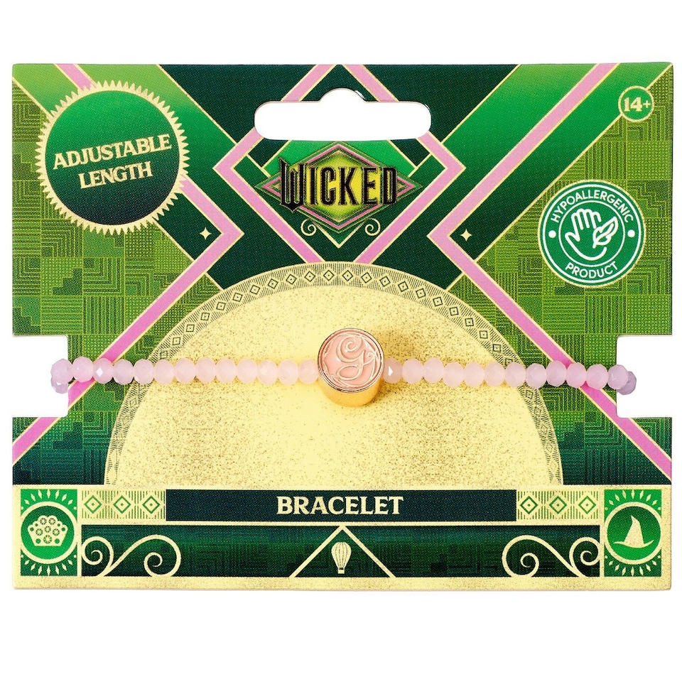 image 1 of Wicked Glinda Rose Quartz Friendship Bracelet