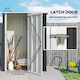 image 4 of Outsunny 5ft x 3ft Garden Storage Shed, Outdoor Metal Shed with Sloped Roof, Lockable Door for Tools, Equipment, Grey