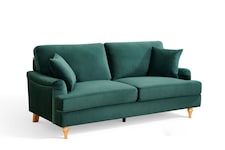 Velvet Green 3 Seater Sofa HAMILTON