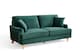 image 1 of Velvet Green 3 Seater Sofa HAMILTON