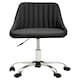 image 2 of Interiors by Premier Brent Ribbed Black And Chrome Home Office Chair