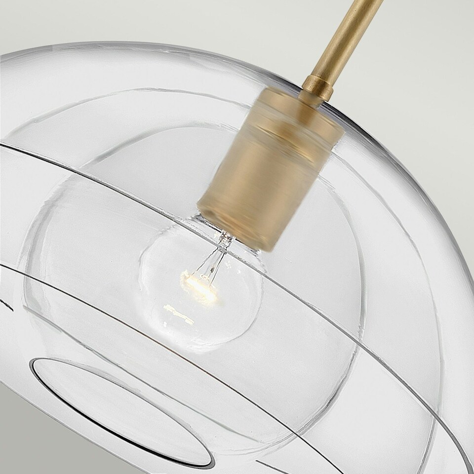 image 1 of Hinkley Lotus Dome Pendant Ceiling Light Heritage Brass