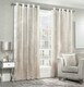 image 1 of Crushed Velvet Eyelet Curtains - Blush - 229 cm x 182 cm