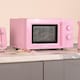 image 4 of Hamilton Beach Miami Manual 800W Microwave - Flamingo Pink