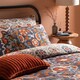 image 3 of Furn Kinfolk Printed Reversible Duvet Cover Set | Blue | Denim Blue | Double