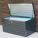 image 6 of Gr8 Garden Dark Grey 420L Metal Storage Box Garden Outdoor Shed Utility Cushion Chest Truck