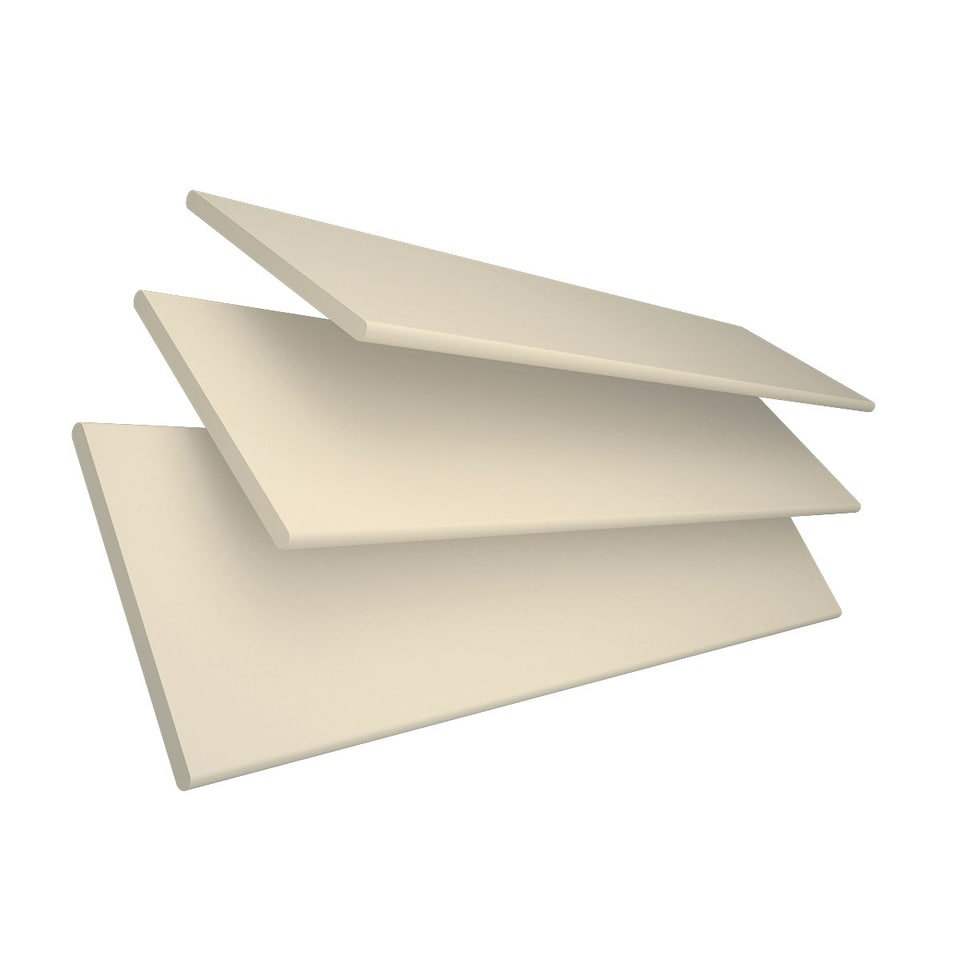 image 1 of 220cm Creme Smooth Finish Faux Wood Venetian Blinds with Strings  (120cm Drop) | Cream | Cream