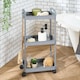 image 2 of OHS 3 Tier Storage Trolley Cart Bathroom Kitchen Rolling Organiser