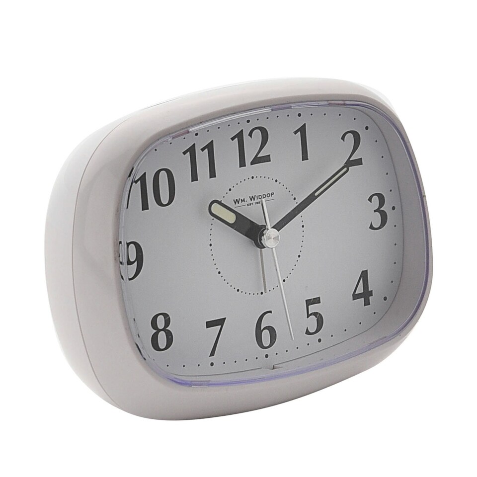 image 1 of Hometime  Alarm - Oval with Light & Snooze White *(60/100)* White