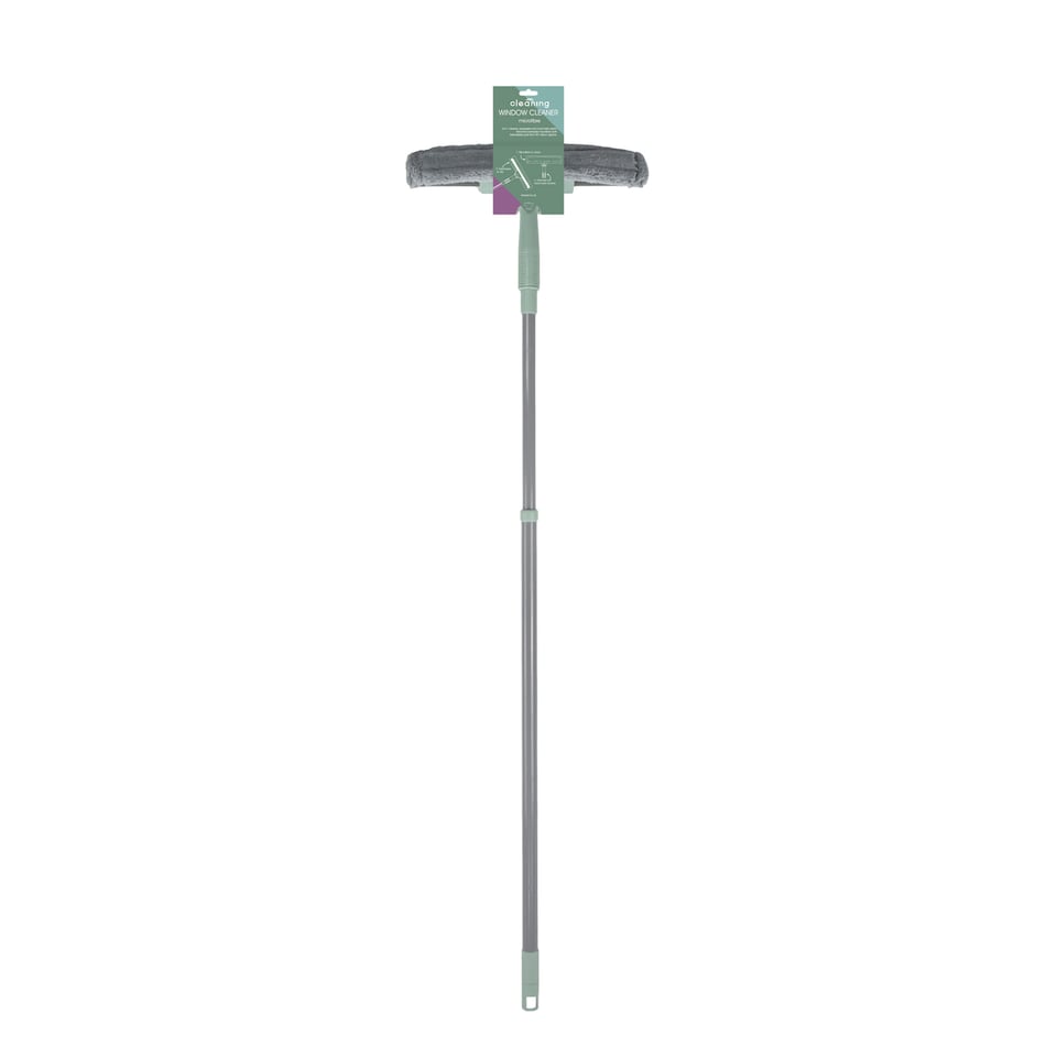 image 1 of JVL Extendable Microfibre Window Cleaner-Grey