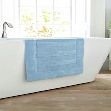 Bliss Pima 100% Cotton Bath Mat 50x80cm – Ultra-Soft 1600GSM Luxury Bathroom Rug Blue | Cobalt | 50 x 80cm