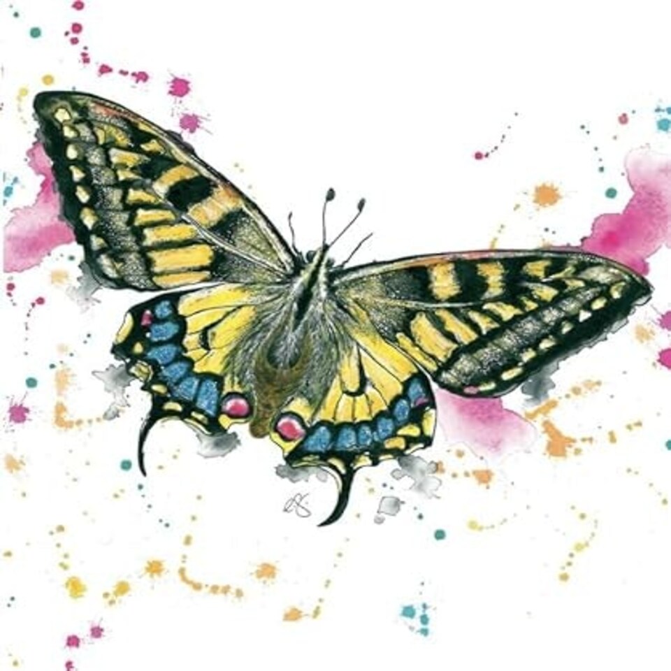 image 1 of Butterfly Wildlife Greeting Card - By Artist Lizze Grant