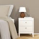 image 8 of Madrid Bedside Table 2 Drawers in White