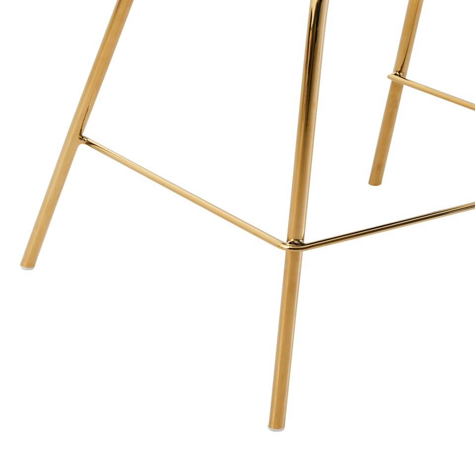 image 1 of Tamzin Blue Velvet Low Back Bar Chair Blue