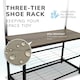 image 4 of Coat Rack Stand with Shoe Storage Bench 9 Hooks Rustic Light Brown Entrance Hall House of Home Brown | Light Rustic Brown | One Size
