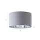 image 8 of ValueLights Reni Large Grey And Chrome Ceiling Pendant Shade | Grey