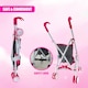 image 2 of BiBi Doll Pink & Black Foldable Dolls Buggy Stroller & Toy Pushchair for 20" Dolls