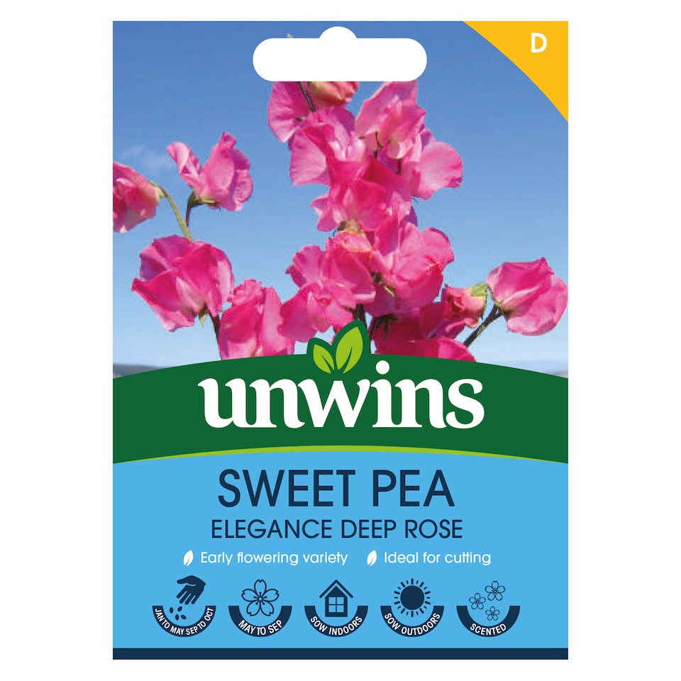 image 1 of Sweet Pea Elegance Deep Rose | Multi | Pink, Red | Flower Seeds | 1