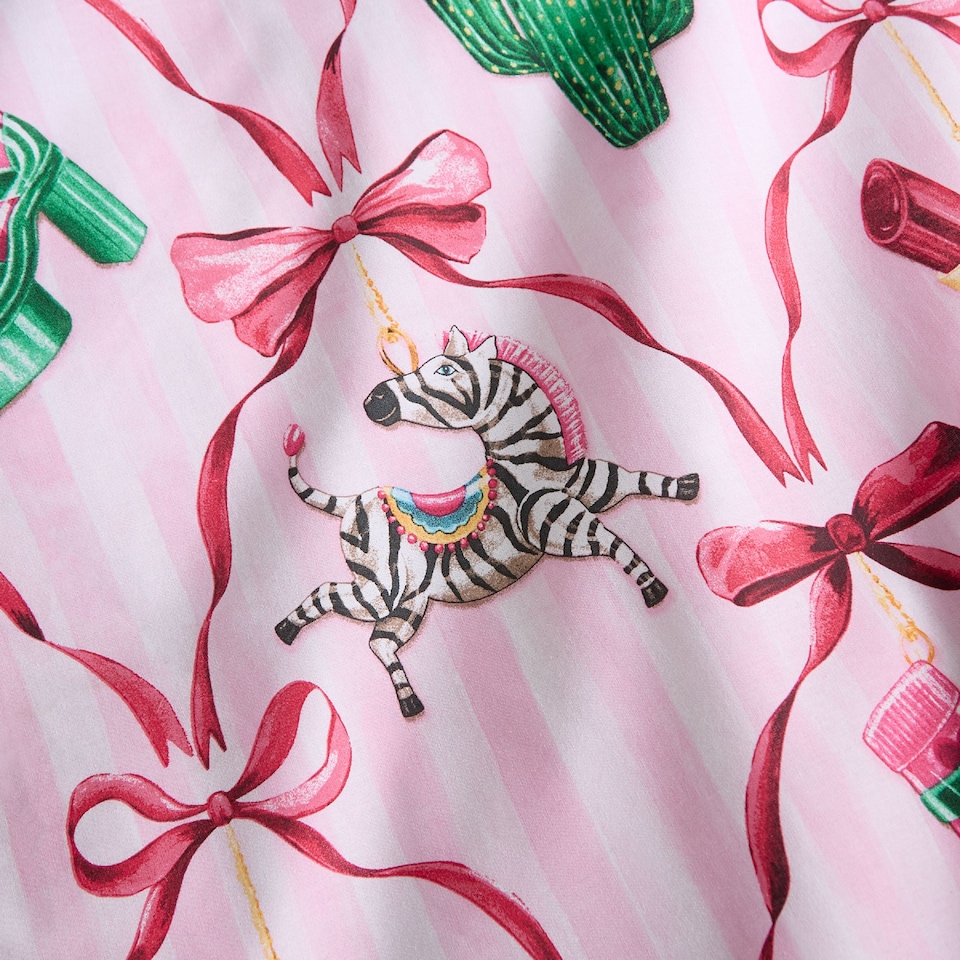 image 1 of Catherine Lansfield Christmas Kitsch Reversible Duvet Cover Set