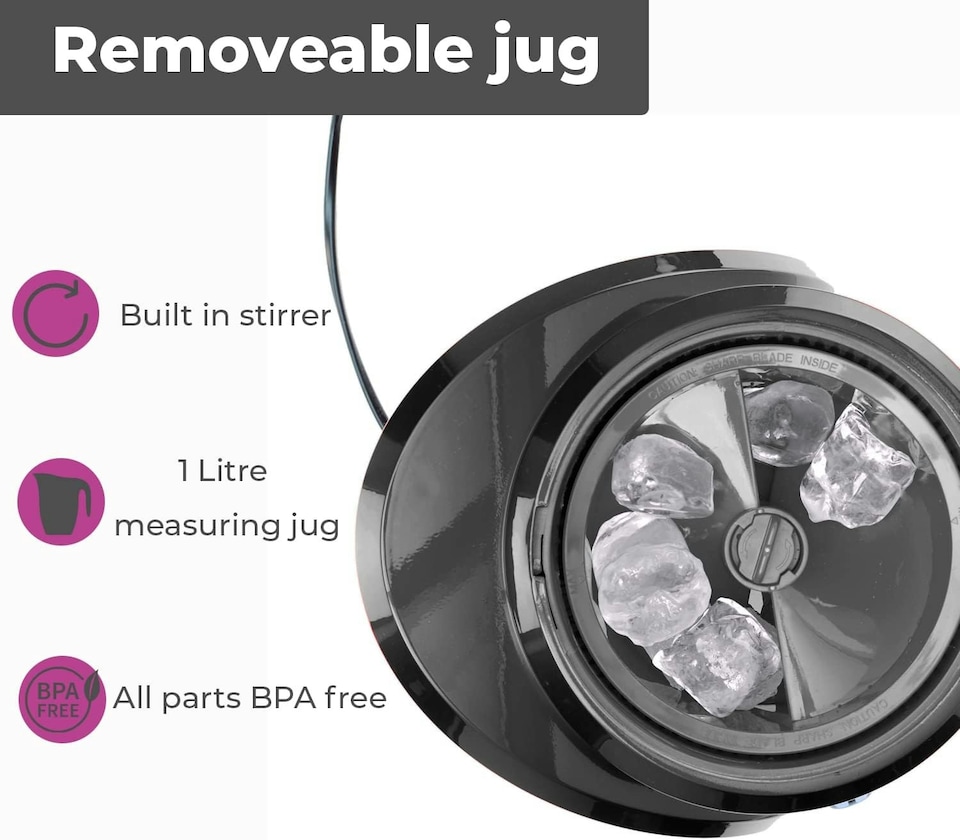 image 1 of Neo Grey and Copper Ice Crusher Slush Machine