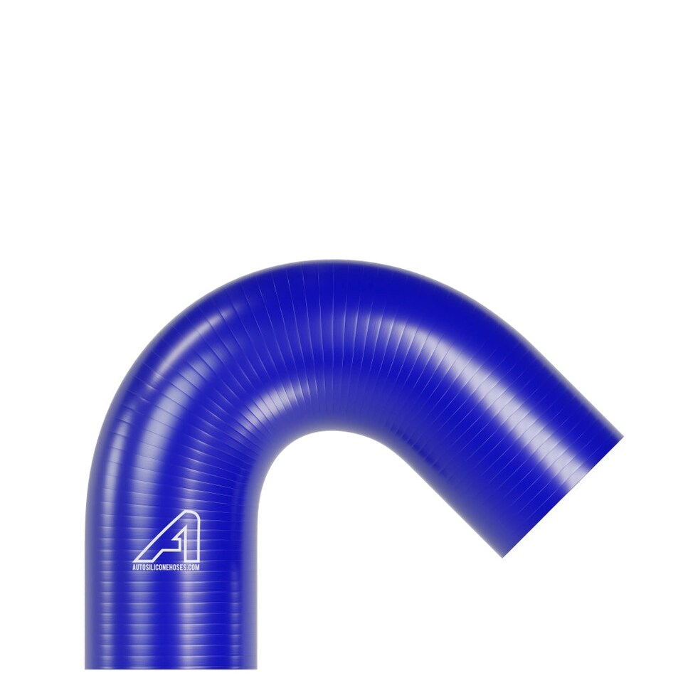 image 1 of Auto Silicone Hoses 102mm Blue 135 Degree Silicone Elbow Hose Coupler Bend Pipe Connector Turbo Intercooler Radiator Coolant Air