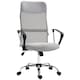 image 1 of HOMCOM Mesh Office Chair, High Back Computer Desk Chair, Swivel Chair with Height Adjustable, for Home, Light Grey