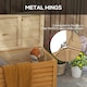 image 4 of Outsunny 292L Outdoor Storage Box for Patio, Pool, Light Brown 