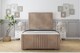 image 1 of Sloomy Harrington Mink Naples Bed Frame With 50" Upholstered Headboard 6' Super King