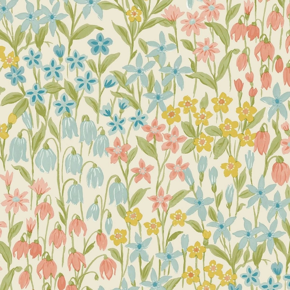 image 1 of World of Wallpaper Bluebell Wood Wallpaper - Multicoloured - 10.05m x 53cm Multi