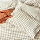 image 3 of Yard Barton Gingham Check Double Duvet Cover Set
