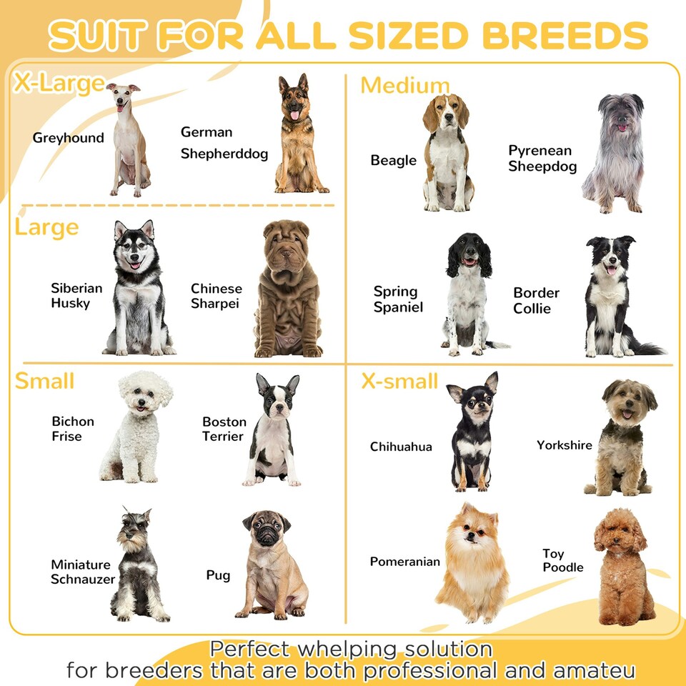 image 1 of PawHut Wooden Dog Pen Pet Playpen 7 Panels Puppy Pen for Indoors - White
