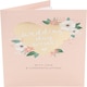 image 1 of Floral Heart Design or A Special Couple Wedding Congratulations Card